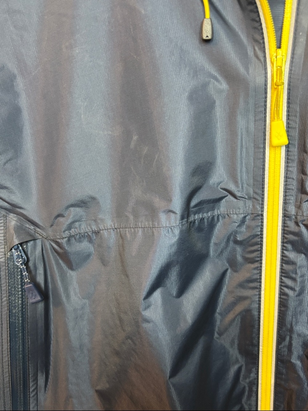 Montbell Men’s XL Versalite Windstopper Gore-Tex Navy Blue Jacket Rainwear - Picture 12 of 12